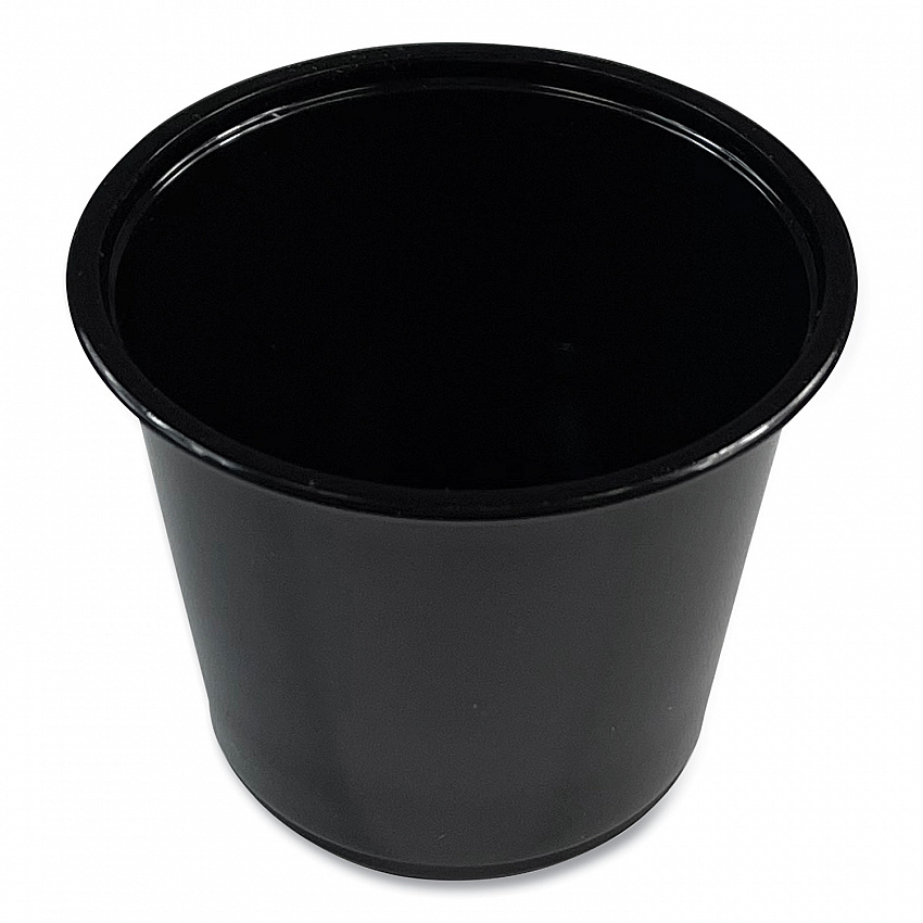 Souffle/Portion Cups, 5.5 oz, Plastic, Black, 2,500/Carton (PRTN55BL)