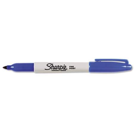 Sharpie Fine Tip Permanent Marker, Fine Bullet Tip, Blue (30003EA)