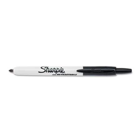 Sharpie Retractable Permanent Marker, Fine Bullet Tip, Black (32701)