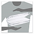 StayLock Clear Hinged Lid Containers, 8 x 13.38 x 2.6, Clear, Plastic, 200/Carton (PET90UT1)