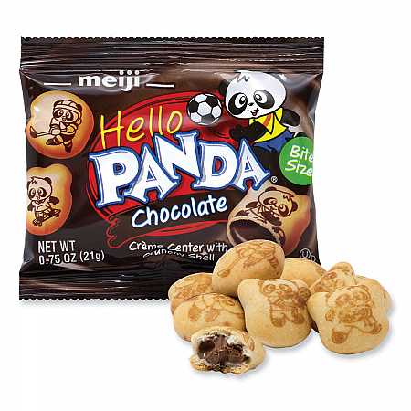 Hello Panda Chocolate Creme Filled Cookies, 0.75 oz Bag, 30 Bags/Carton (22002038)