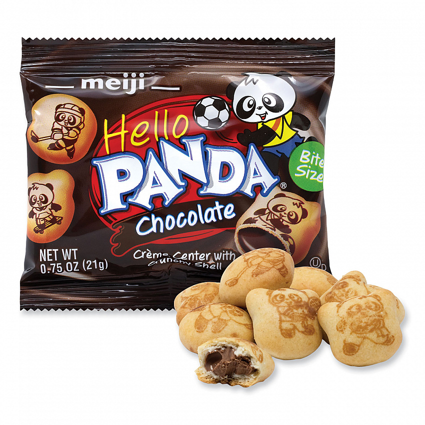 Hello Panda Chocolate Creme Filled Cookies, 0.75 oz Bag, 30 Bags/Carton (22002038)
