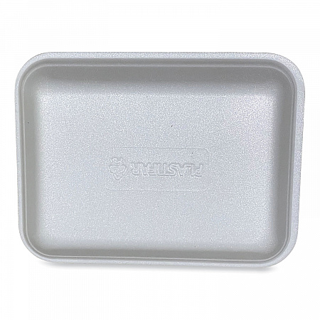 Meat Trays, #3P, 8.7 x 6.6 x 1.1, White, Foam, 400/Carton (3PWH)