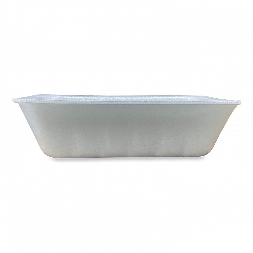 Meat Trays, #42K, 8.75 x 6.32 x 2.25, White, Foam, 252/Carton (42WH)