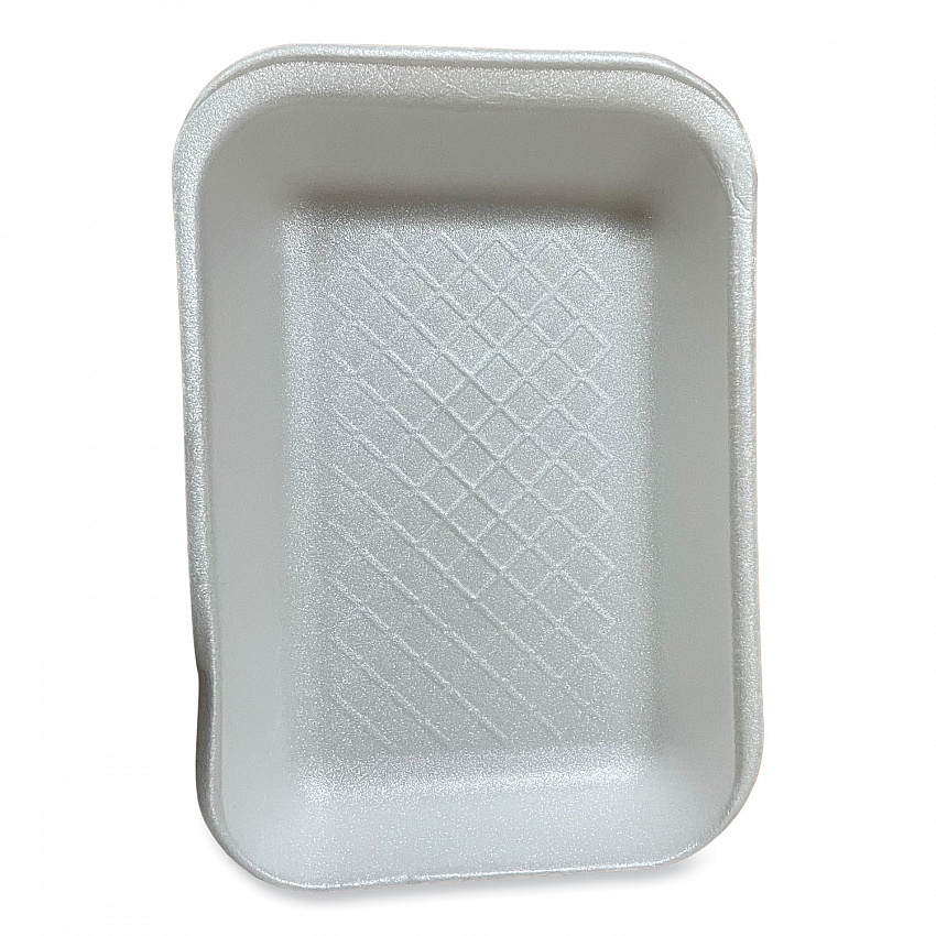 Meat Trays, #2D, 8.56 x 6.1 x 1.2, White, Foam, 500/Carton (2DWH)