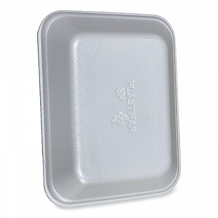 Meat Trays, #8P, 10.8 x 8.82 x 1.5, White, Foam, 200/Carton (8PWH)