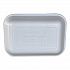 Meat Trays, #2, 8.5 x 6.03 x 1.11, White, Foam, 500/Carton (2WH)