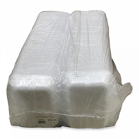Meat Trays, #20K, 12 x 8.7 x 2.45, White, Foam, 125/Carton (20KWH)