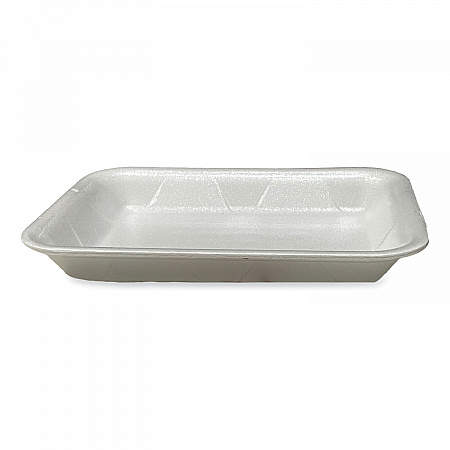 Meat Trays, #4P, 9.5 x 7.19 x 1.2, White, Foam, 500/Carton (4PWH)
