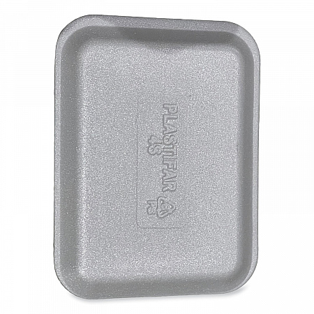 Meat Trays, #4S, 9.5 x 7.25 x 0.5, White, Foam, 500/Carton (4SWH)