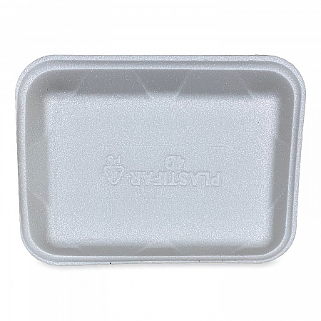 Meat Trays, #4D, 9.47 x 7.12 x 1.32, White, Foam, 500/Carton (4DWH)