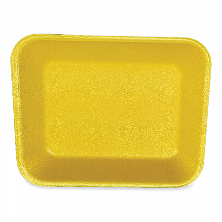 Meat Trays, #8P, 10.8 x 8.82 x 1.5, Yellow, Foam, 200/Carton (8PYEL)