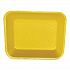 Meat Trays, #8P, 10.8 x 8.82 x 1.5, Yellow, Foam, 200/Carton (8PYEL)