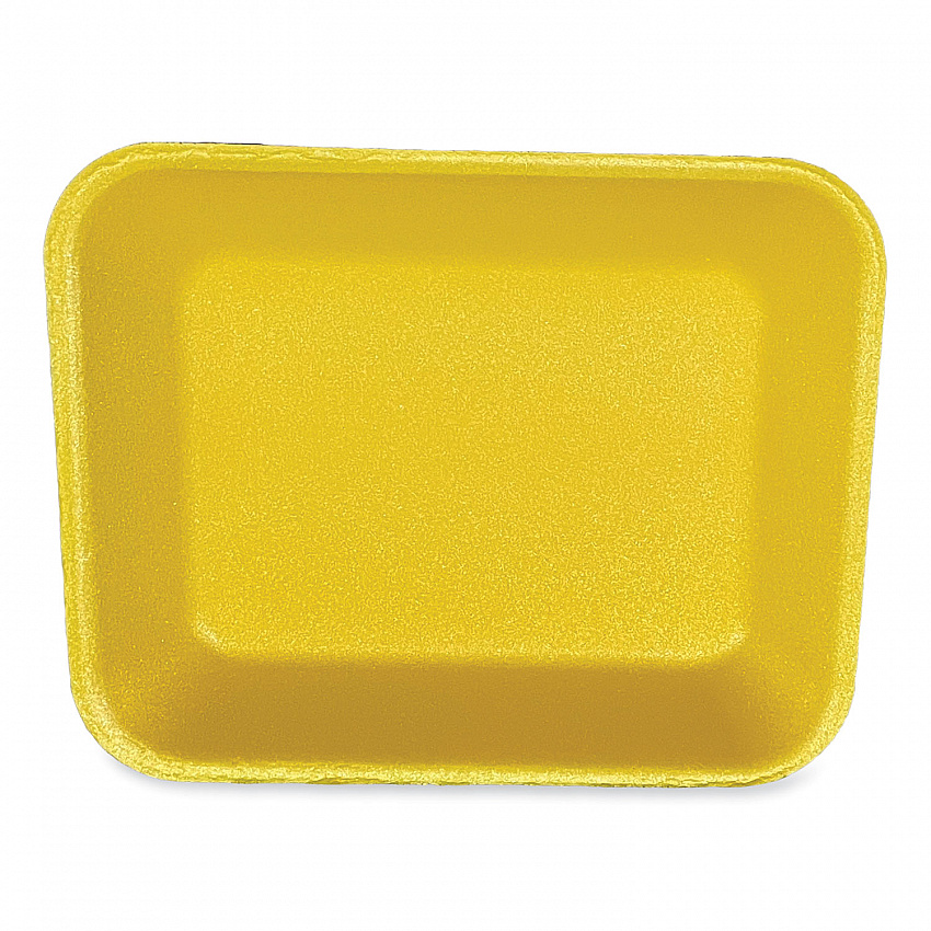 Meat Trays, #8P, 10.8 x 8.82 x 1.5, Yellow, Foam, 200/Carton (8PYEL)