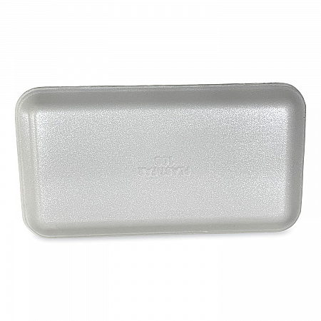 Meat Trays, #10S, 10.93 x 5.75 x 0.63, White, Foam, 500/Carton (10SWH)