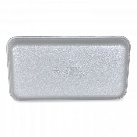 Meat Trays, #1525, 14.5 x 8 x 0.75, White, Foam, 250/Carton (1525WH)
