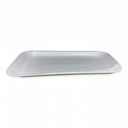 Meat Trays, #4S, 9.5 x 7.25 x 0.5, White, Foam, 500/Carton (4SWH)