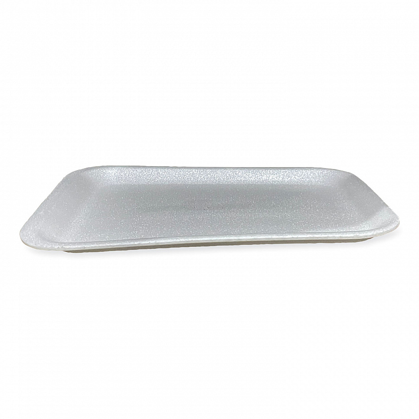 Meat Trays, #4S, 9.5 x 7.25 x 0.5, White, Foam, 500/Carton (4SWH)