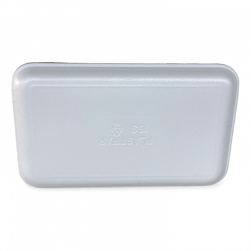 Meat Trays, #16S, 11.63 x 7.25 x 0.54, White, Foam, 250/Carton (16SWH)