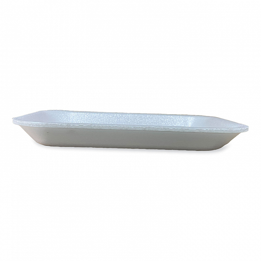 Meat Trays, #2, 8.5 x 6.03 x 1.11, White, Foam, 500/Carton (2WH)