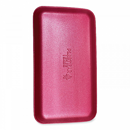 Meat Trays, #1525, 14.5 x 8 x 0.75, Pink, Foam, 250/Carton (1525PINK)