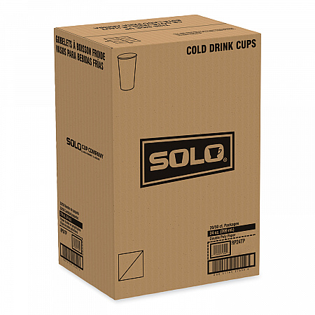 Double Sided Poly Paper Cold Cups, 24 oz, Symphony Design, 50/Sleeve, 20 Sleeves/Carton (RP24TPJ8000)