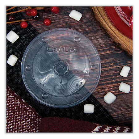 Polypropylene Vented Food Container Lids for 12 oz Food Containers, Clear, Plastic, 1,000/Carton (LVP5120100)