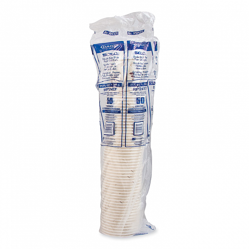 Double Sided Poly Paper Cold Cups, 24 oz, Symphony Design, 50/Sleeve, 20 Sleeves/Carton (RP24TPJ8000)