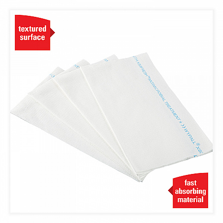 X80 Foodservice Towel, Kimfresh Antimicrobial Hydroknit, 12 x 23.4, Unscented, White/Blue Stripe, 150/Carton (06280)