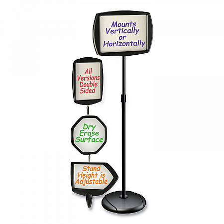Magnetic Dry Erase Floor Stand Signs, White 15