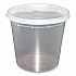 Plastic Deli Container with Lid, 24 oz, Clear, Plastic, 240/Carton (DELI24OZ)