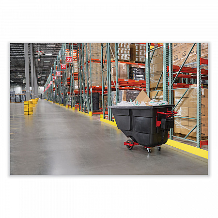 1 cu yd Motorized Roto Tilt Truck, 1,000 lb Capacity, Black (2173662)