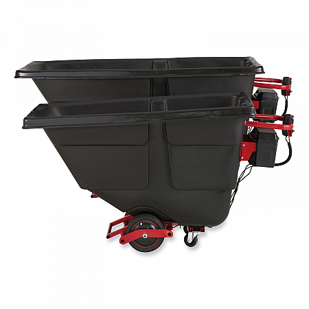 1 cu yd Motorized Roto Tilt Truck, 1,000 lb Capacity, Black (2173662)