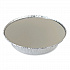 Round Aluminum To-Go Containers with Lid, 48 oz, 9