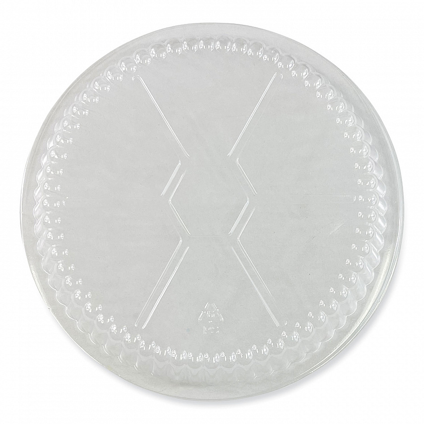 Round Aluminum To-Go Container Lids, Dome Lid, 7" Diameter, Clear, Plastic, 500/Carton (ROUND7CLID)