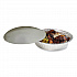 Round Aluminum To-Go Containers with Lid, 48 oz, 9