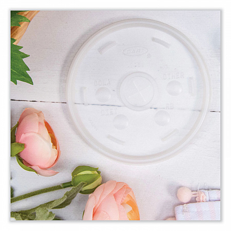 Cold Cup Lids, Fits 8 oz to 32 oz Cold Cups/Containers, Plastic, Translucent, 100/Sleeve, 10 Sleeves/Carton (20SL)