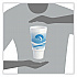 Horizon Hot/Cold Foam Drinking Cups, 44 oz, White/Ocean Blue, 15/Bag, 20 Bags/Carton (44AJ32H)