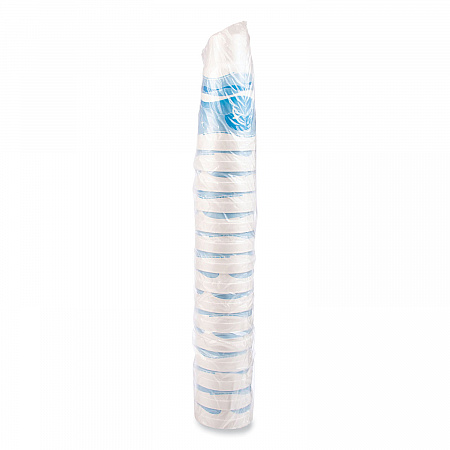 Horizon Hot/Cold Foam Drinking Cups, 44 oz, White/Ocean Blue, 15/Bag, 20 Bags/Carton (44AJ32H)