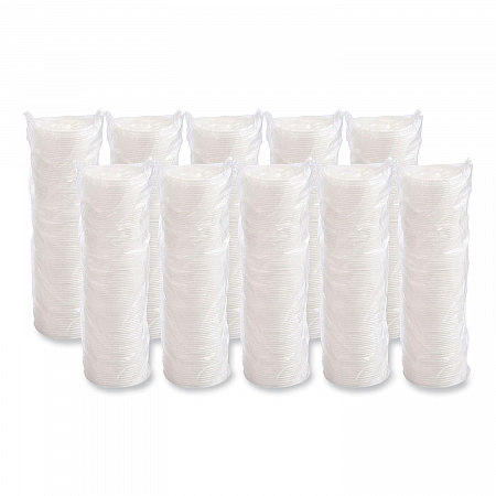 Lift n' Lock Plastic Hot Cup Lids, Fits 8 oz Hot Cups, White, 1,000/Carton (8FTL)