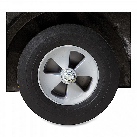 0.5 cu yd Structural Foam Tilt Truck, Standard Duty, 850 lb Capacity, Black (9T14BLA)