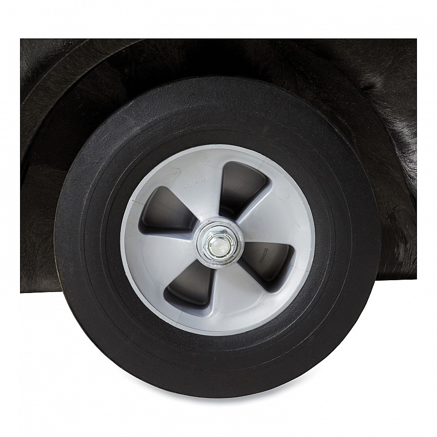 0.5 cu yd Structural Foam Tilt Truck, Standard Duty, 850 lb Capacity, Black (9T14BLA)