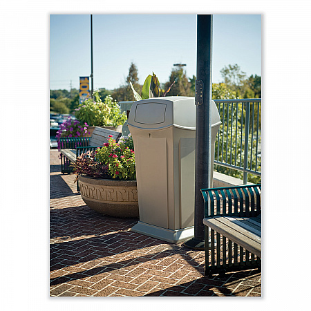 Ranger Fire-Safe Container, 35 gal, Structural Foam, Beige (843088BG)