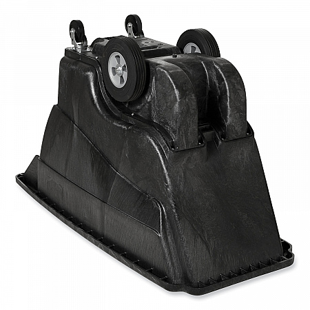 0.5 cu yd Structural Foam Tilt Truck, Standard Duty, 850 lb Capacity, Black (9T14BLA)