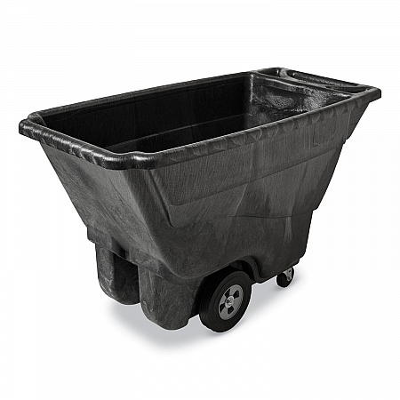 0.5 cu yd Structural Foam Tilt Truck, Standard Duty, 850 lb Capacity, Black (9T14BLA)