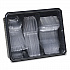 Cutlery Keeper Tray with Clear Plastic Utensils, Heavyweight, Fork/Knife/Spoon, Plastic, Crystal Clear, 180/Pack (CH0180DX7)
