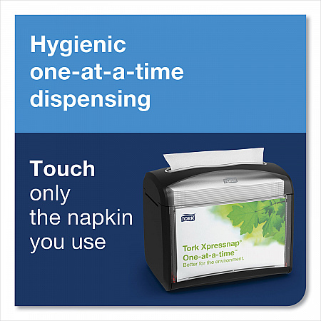 Xpressnap Tabletop Napkin Dispenser, 7.9 x 5.6 x 7.9, Black (6232100)