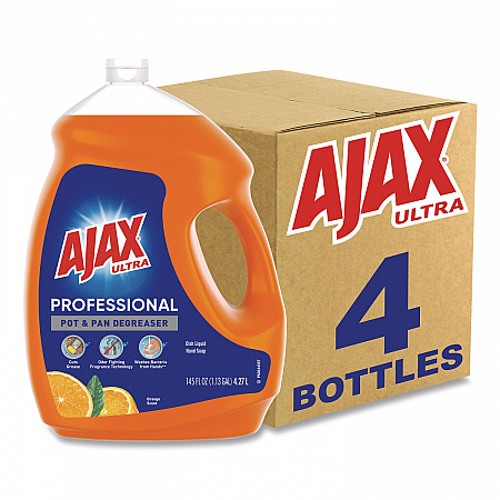 Dish Detergent, Orange Scent, 145 oz Bottle, 4/Carton (61034313CT)
