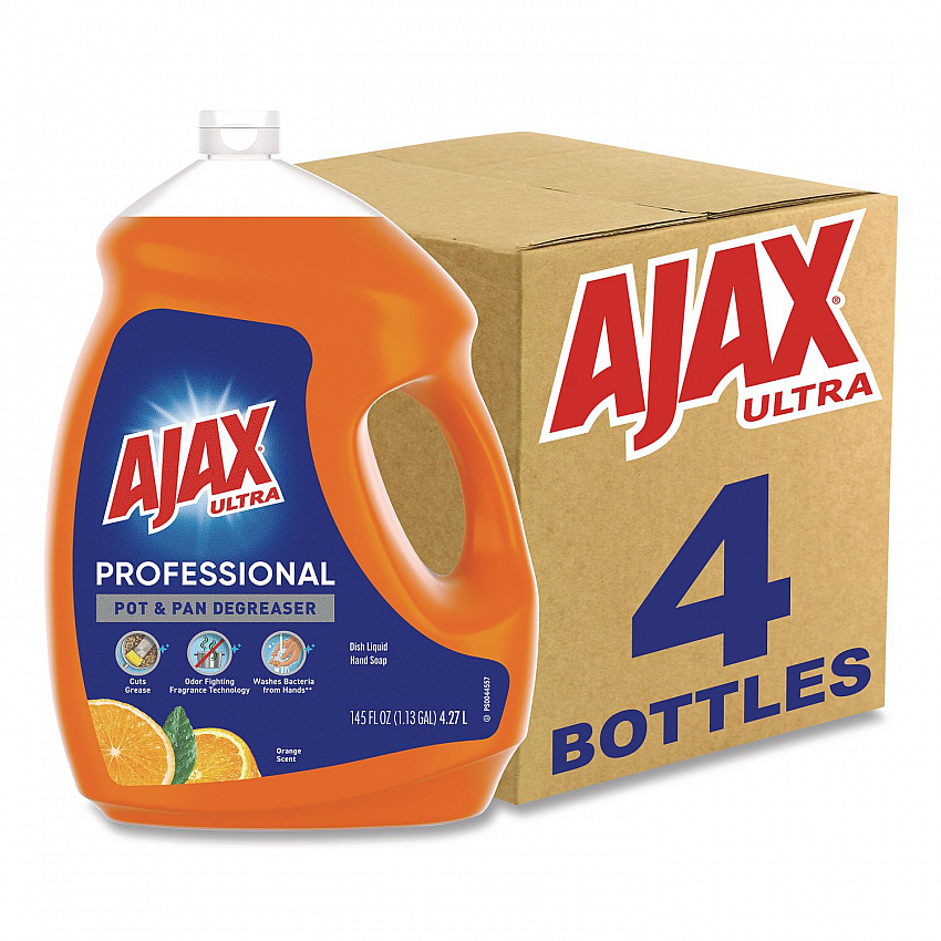 Dish Detergent, Orange Scent, 145 oz Bottle, 4/Carton (61034313CT)