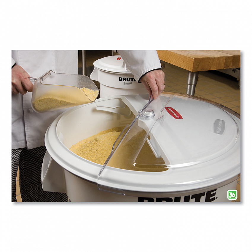 ProSave Sliding Lid Conversion Kit for Brute Containers, 23.5" Diameter x 5.25" h, White, Plastic (FG9G7800WHT)
